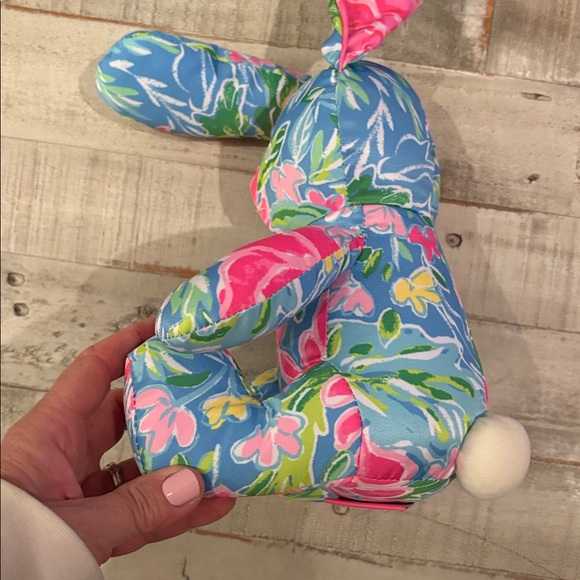 Lilly Pulitzer Zanzibar Blue Bunny Rabbit Plush - Picture 3 of 8